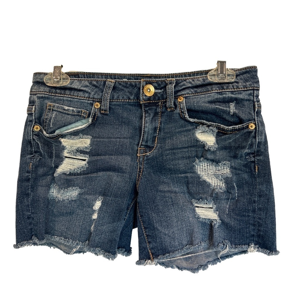 Aeropostle MIDI Denim Cut off Short